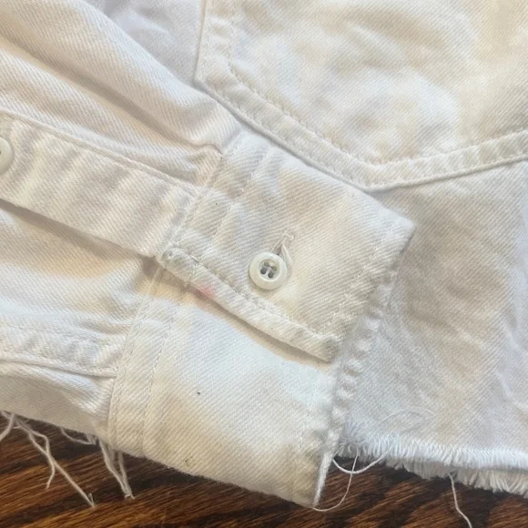Moussy Vintage White Cropped Denim Jacket (244) - Picture 3 of 9